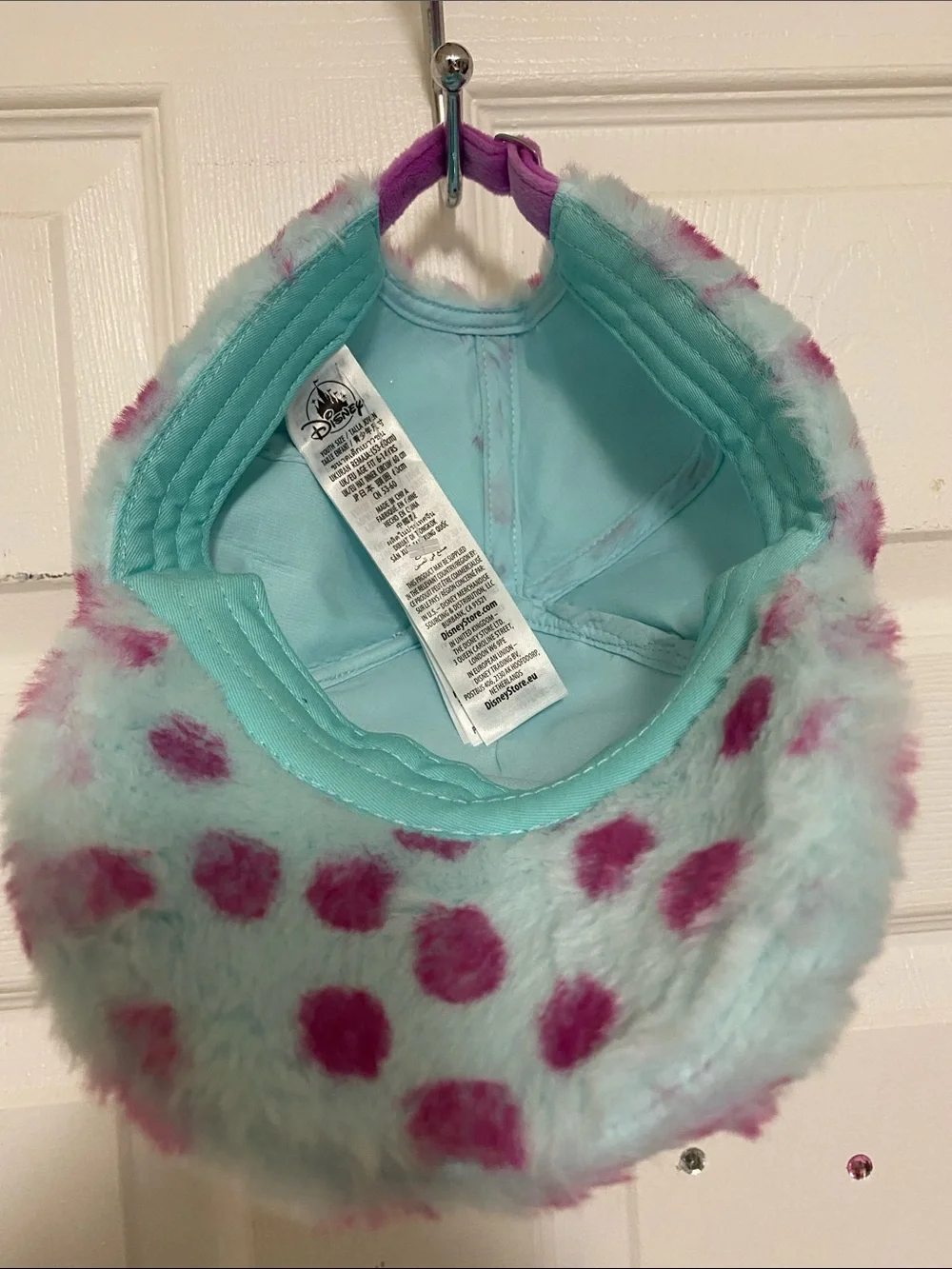 Disney Parks Monsters, Inc. Sulley Fuzzy Baseball Cap, an official furry cosplay